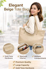 Stylish Beige Grey Women’s Hand Bag